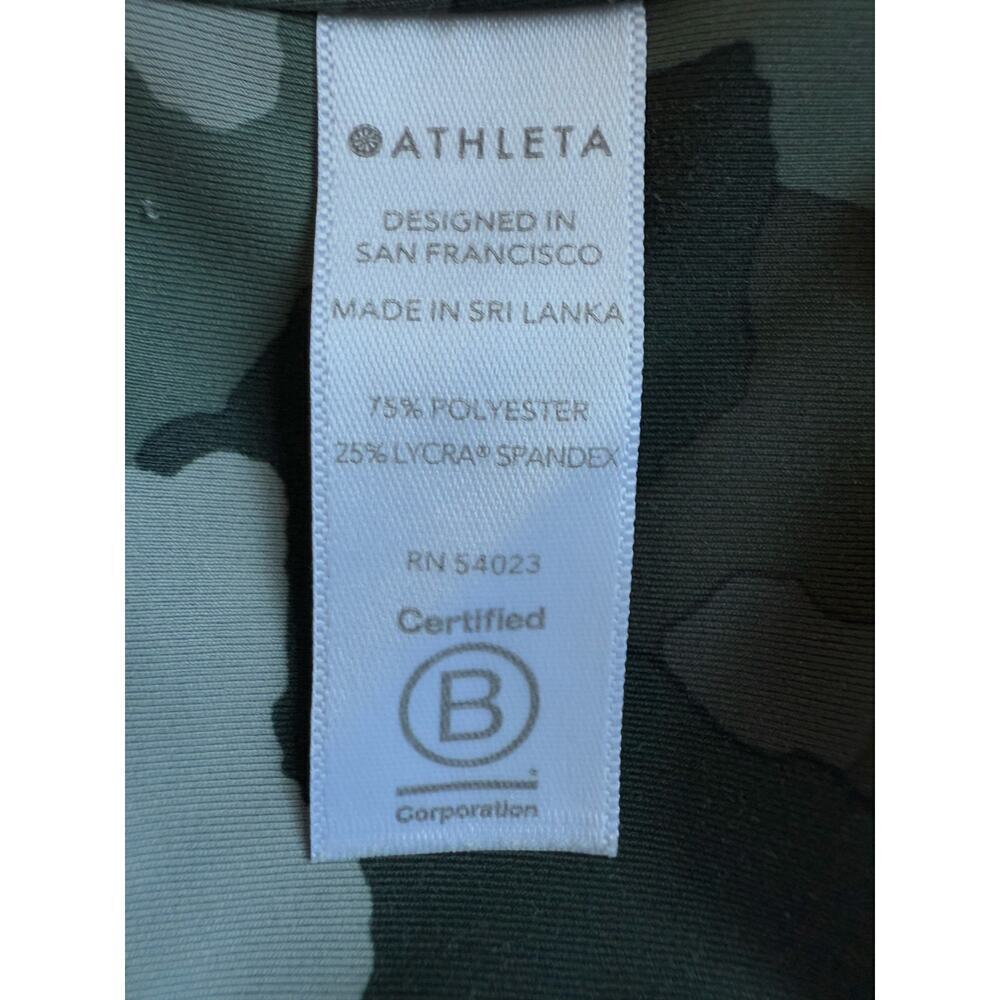 Athleta Lightning Camo 7/8 Tight in Super Sonic Size Small Leggings Activewear - Picture 12 of 13
